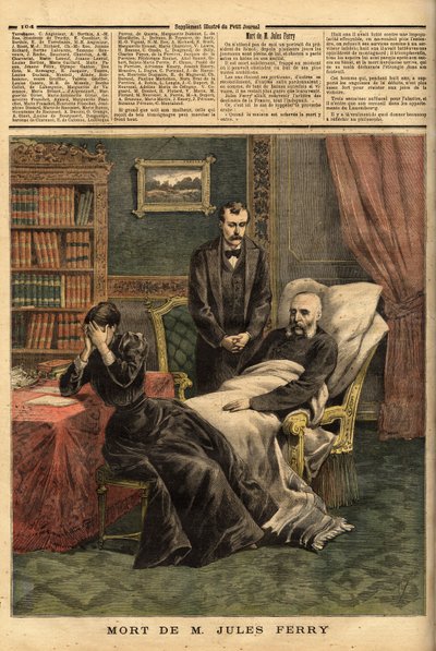 De dood van Jules Ferry (1832-1893) door Unknown artist
