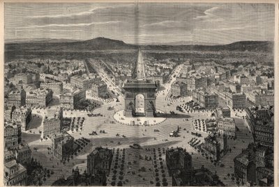 Transformaties van Parijs onder het Tweede Keizerrijk, Haussmann Parijs: algemeen overzicht van de rotonde van Place de l