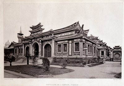 Wereldtentoonstelling in Parijs 1889 - Paviljoen van Annam, Tonkin. door Unknown artist