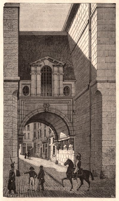 Uitzicht op een Renaissance gebouw uit de periode van Hendrik II in de Nazarethstraat in Parijs, Frankrijk door Unknown