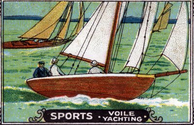 Watersport: zeilen. door Unknown Artist