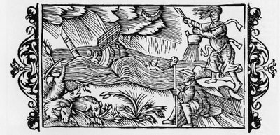 Tovenaar die een storm ontketent - in 