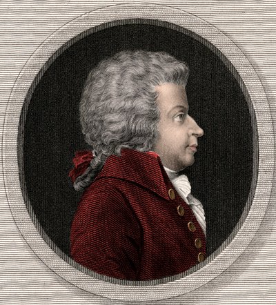 Wolfgang Amadeus Mozart 1756-1791 door Unknown artist