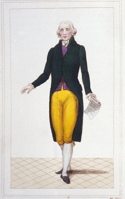 Portret van Jean Marie Roland de La Platière, Franse politicus (1734-1793) gravure uit 1830 door Unknown artist