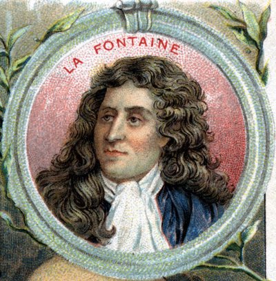 Portret van Jean de La Fontaine. Franse schrijver (1621 1695). door Unknown artist