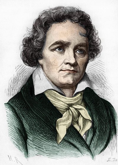 Portret van Ludwig van Beethoven. Duitse componist (1770-1827) door Unknown artist