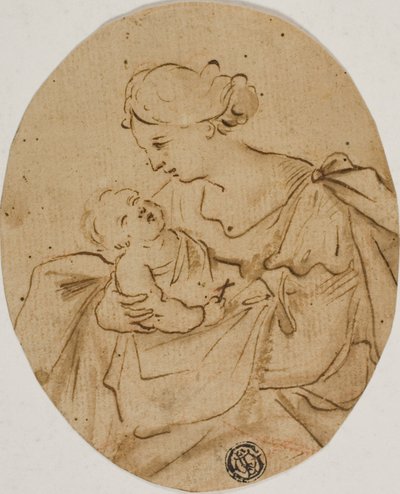 Madonna met kind door Unknown Italian