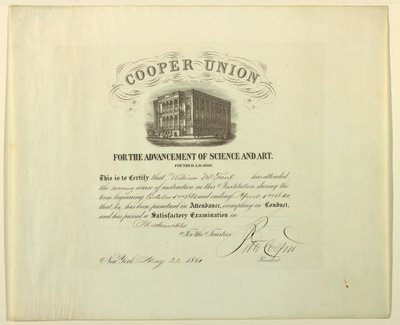 Certificaat (FRANKRIJK; V.S.), 22 mei 1861 door Unknown artistUnknown artist