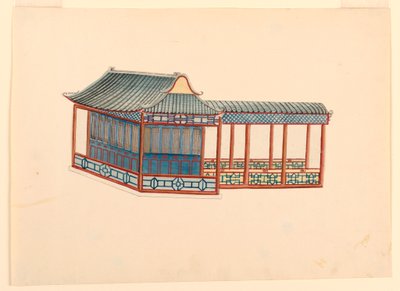 Tekening, Chinoiserie-paviljoen, 1815-22 door Unknown artistUnknown artist