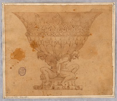 Tekening, ontwerp voor een schaal, 17e-19e eeuw door Unknown artistUnknown artist