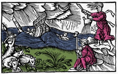 Een heks veroorzaakt een storm na 