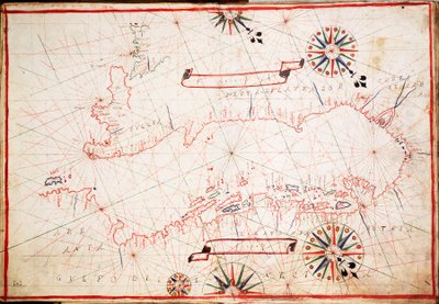 Adriatische kaart, c.1620 door Unknown artist