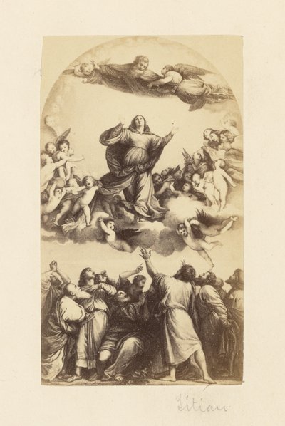 [Maria Hemelvaart door Titiaan]. door Unknown artist