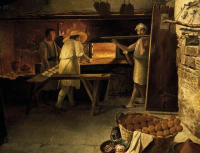 Bakkers aan het werk door Unknown artist