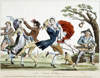 Bal: dorpsdans - n.d., eind 18e eeuw, Carnavalet door Unknown artist