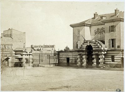 Barrière du Maine - in "Les barrières de Paris" door Gouviot door Unknown artist