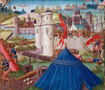 Slagveldscène in Carthago door Unknown artist
