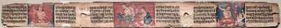 Bodhisattva Samantabhadra zuivert het pad naar verlichting, met Manjushri: Folio 348 (verso), uit een Gandavyuha-soetra (Schrift van de Opperste Array) door Unknown artist