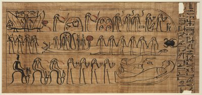 Boek van Amduat van Buiruharmut, met elementen van het tiende tot twaalfde uur door Unknown artist