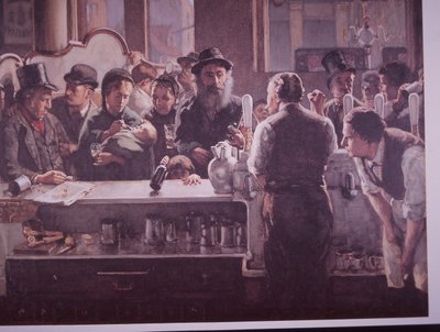 Britse pub die drankjes serveert door Unknown artist