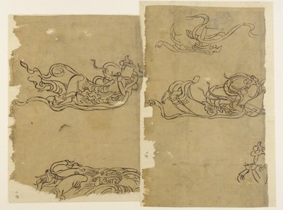 Boeddhistische engel--Apsaras door Unknown artist