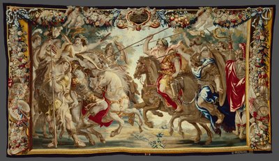 Caesar verslaat de troepen van Pompeius uit Het verhaal Caesar en Cleopatra door Unknown artist