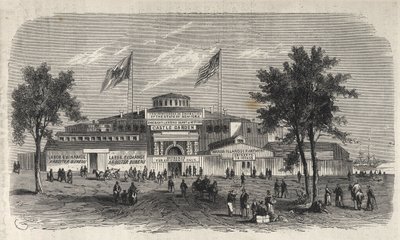 Castle Garden Immigratiecentrum Depot - Castle Garden emigrantendepot - New York State - Emigratie Commissie Instelling - Gravure in 