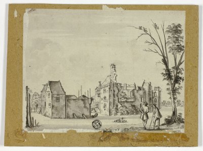 Kasteel aan de Rivier door Unknown artist