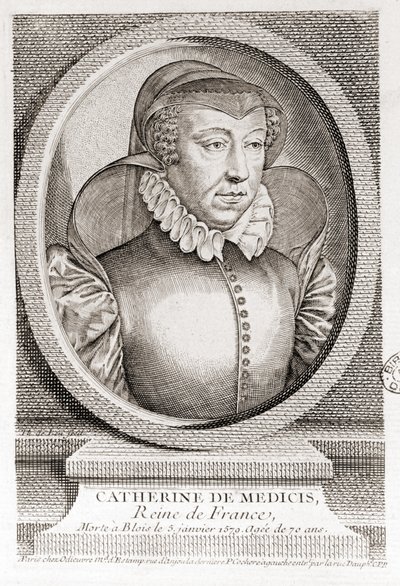 Catherine de Medici (Caterina de Medici) (1519 - 1589) door Unknown artist