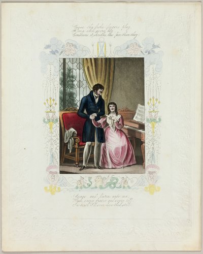 Hou op met spelen met je vingers (valentijn) door Unknown artist