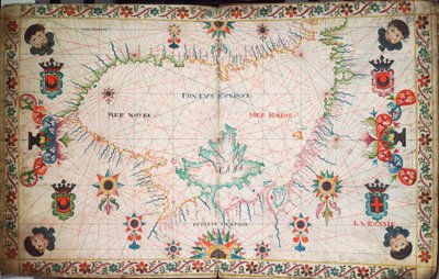 Kaart van de Zwarte Zee, c.1600 door Unknown artist