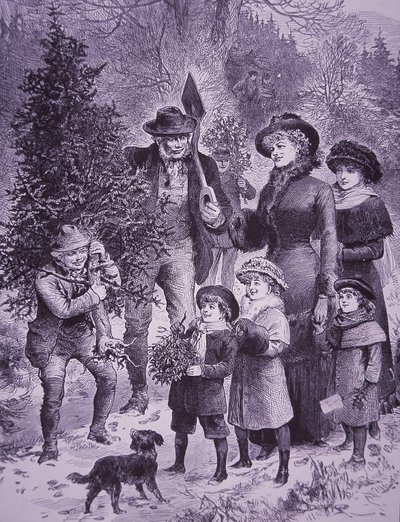 Kerstboomverkoper door Unknown artist