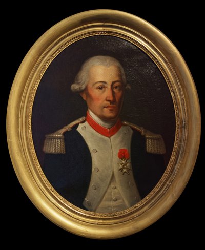 Graaf Laurent de Migot, luitenant-kolonel van het regiment van Artois draken, eind 18e eeuw door Unknown artist