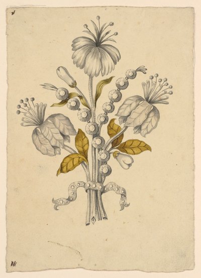 Ontwerp voor een corsage door Unknown artist