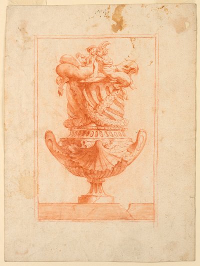 Ontwerp voor een Vaas met Satyren door Unknown artist