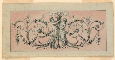 Ontwerp voor de decoratie van een paneel door Unknown artist