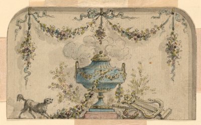 Ontwerp voor de Decoratie van een Paneel door Unknown artist