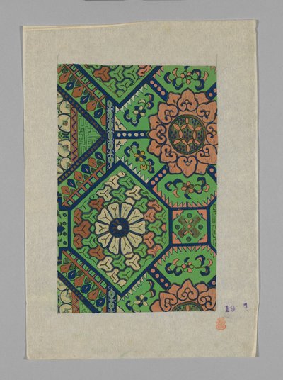Ontwerp op papier door Unknown artist