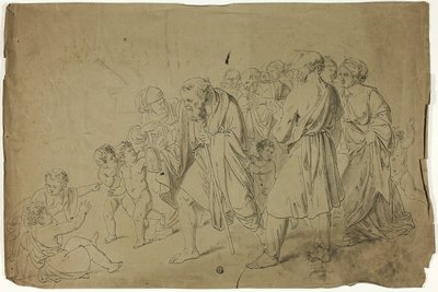 Diogenes op zoek naar een eerlijke man door Unknown artist