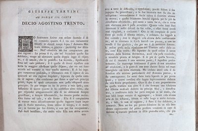 Dubbele pagina uit een muziektraktaat door Giuseppe Tartini door Unknown artist