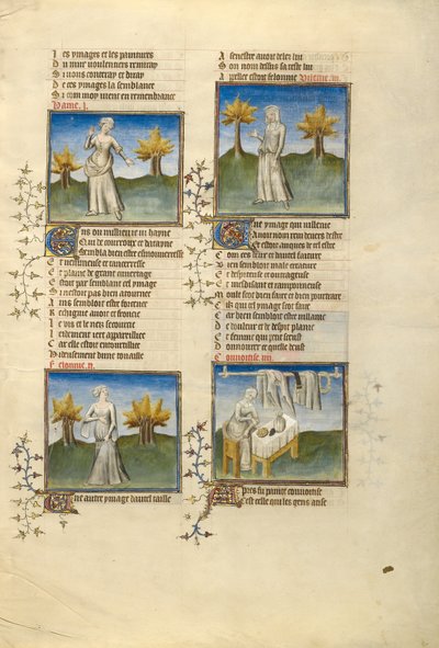 Vrouwelijke personificaties van haat, kwaad, gemeenheid en hebzucht door Unknown artist