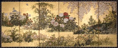 Bloemen en Vlinders door Unknown artist