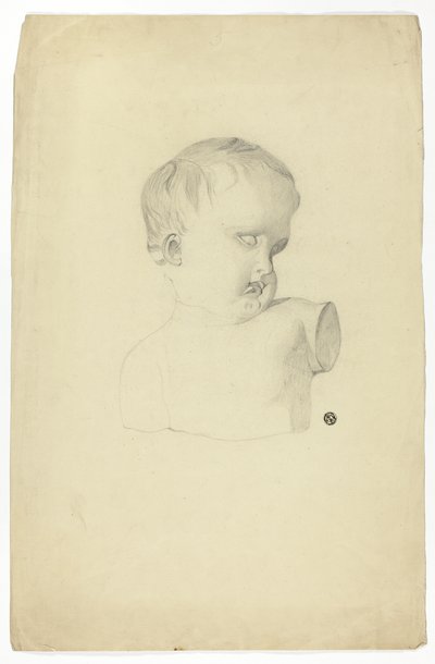 Fragment van buste van kind door Unknown artist