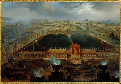 Fête de la Constitution op de Place de la Concorde, 12 november door Unknown artist