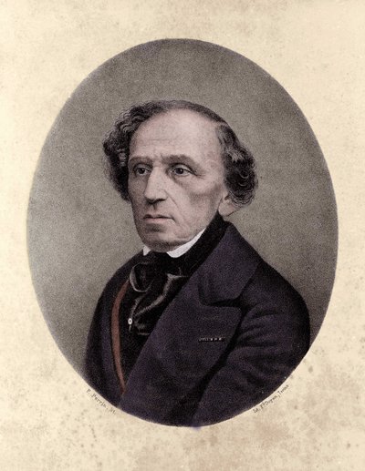 Giacomo Meyerbeer (1791-1864), Duitse componist door Unknown artist