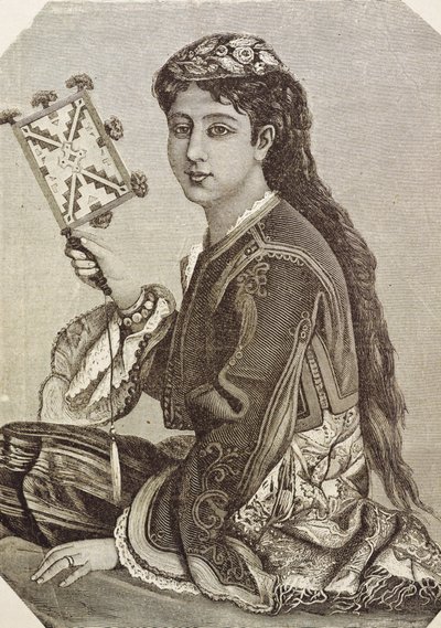 Griekenland (19e eeuw). Maatschappij. Jonge Griek. 1879. Gravure door Unknown artist