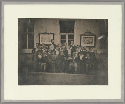 [Groepsportret van schooljongens en hun leraar, Noord-Duitsland]. door Unknown artist