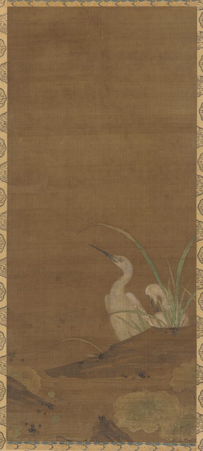 Reigers en Waterplanten door Unknown artist