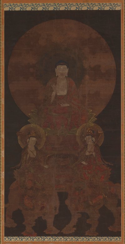Historische Boeddha Shakyamuni met de bodhisattva