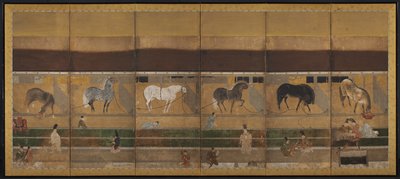Paardenstal door Unknown artist